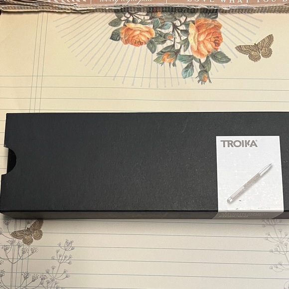Troika Ballpoint Pen with Stylus on top of pen. - Picture 11 of 11